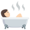 Person Taking Bath - Light emoji on Emojione